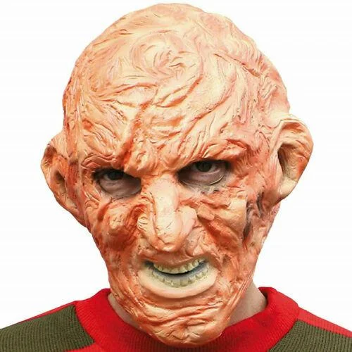 Scary Burnt Man Face Mask Fancy Dress Halloween Horror Freddie Latex Mask