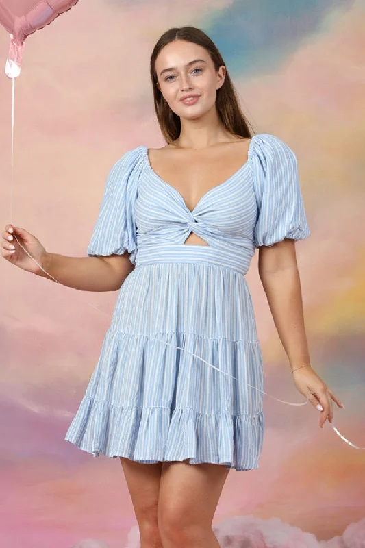 FINAL SALE Paige Dress-Light Blue