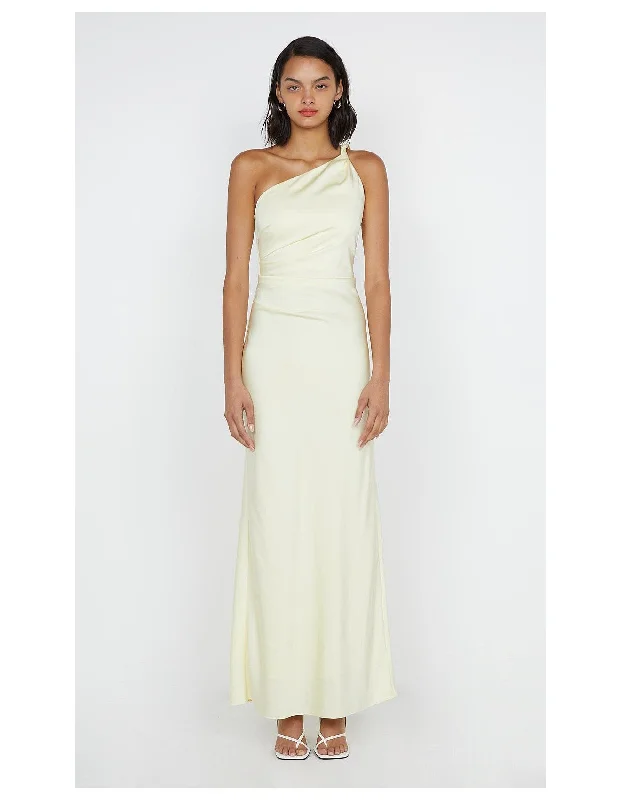 Bec and Bridge Lunetta Asym Dress - Ice Yellow