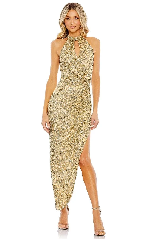 Mac Duggal 5760 - Sequin Draped Evening Dress