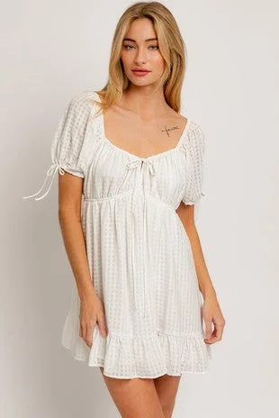 FINAL SALE Mable Dress-White