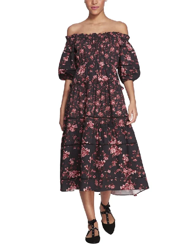 Marchesa Notte Ayana Printed Dress