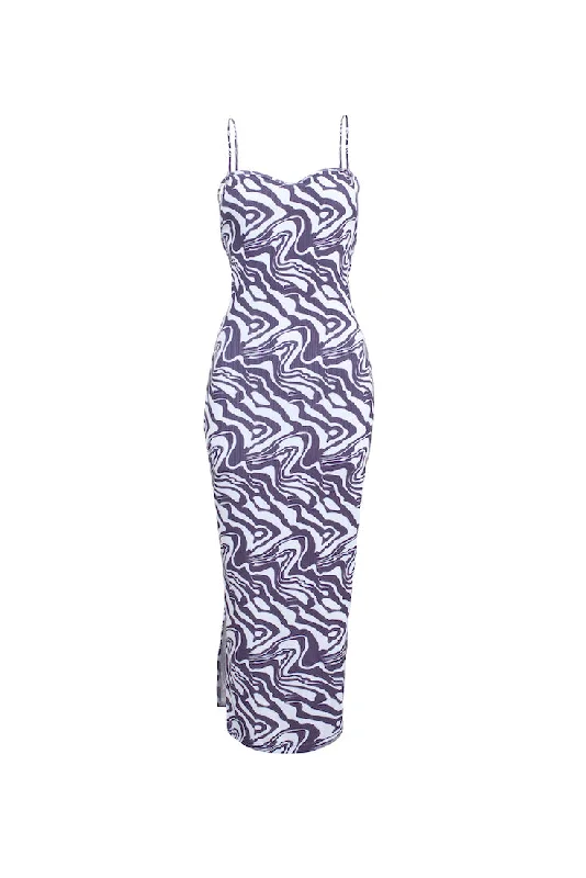 Pacific Dress Plum Psychedelic