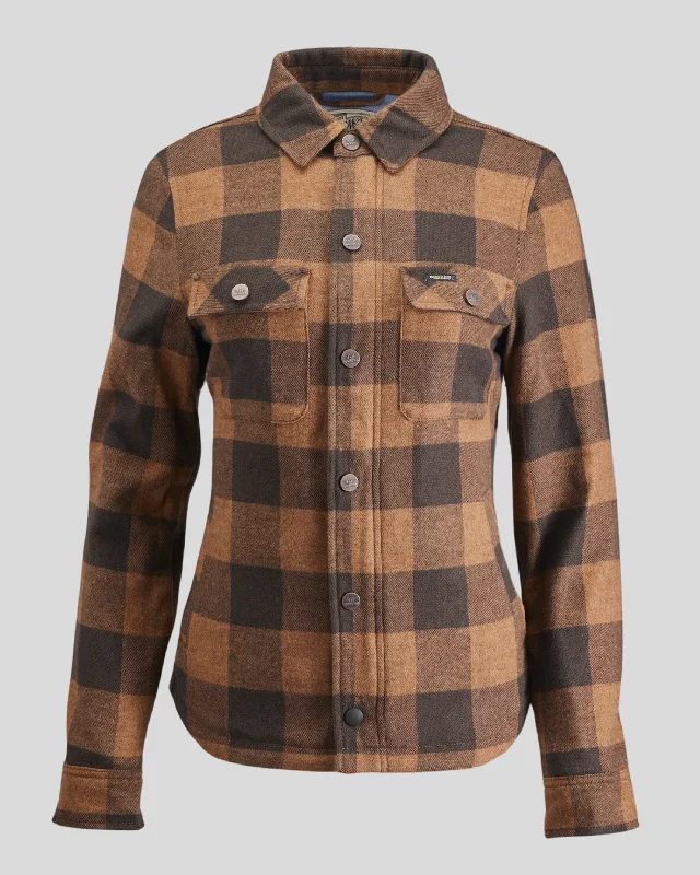 Denver Rider Shirt Lady Tobacco Brown Soft Cotton Short Shirt