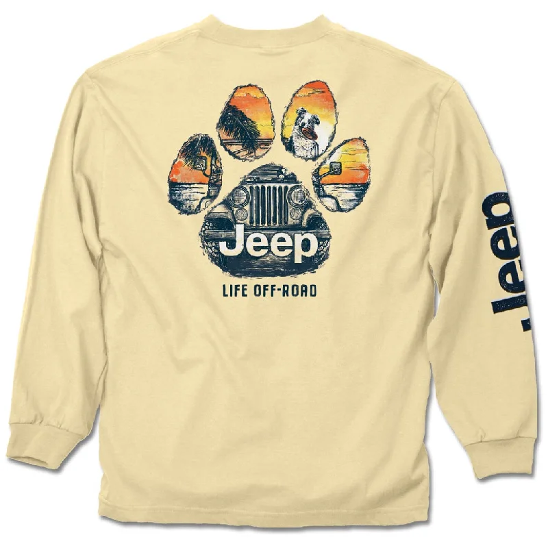 Jeep - Dog Paw Long Sleeve Shirt Stylish Printed Short Shirt