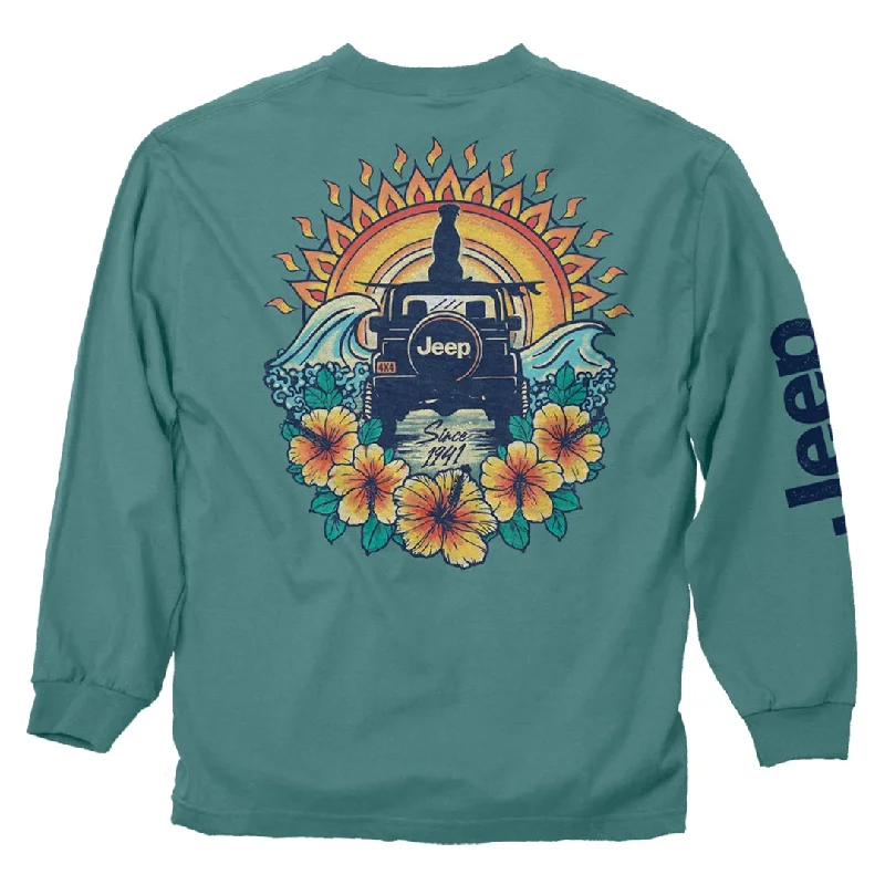 Jeep - Sun Dog Long Sleeve Shirt Soft Cotton Short Shirt