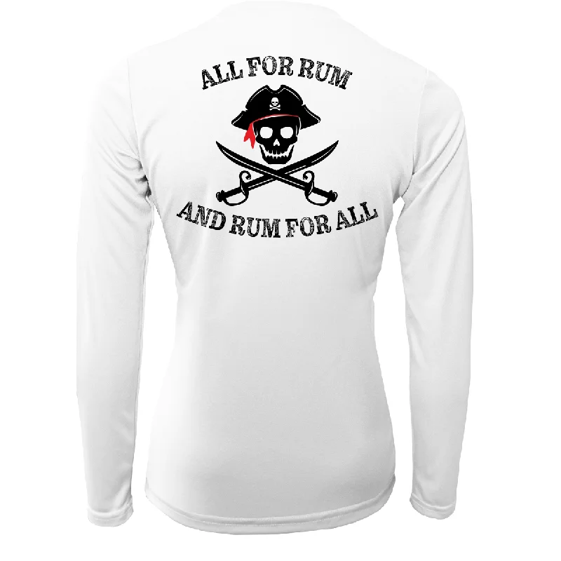 Tampa Bay "All for Rum and Rum For All" Women's Long Sleeve UPF 50+ Dry-Fit Shirt Classic Short Sleeve Tunic