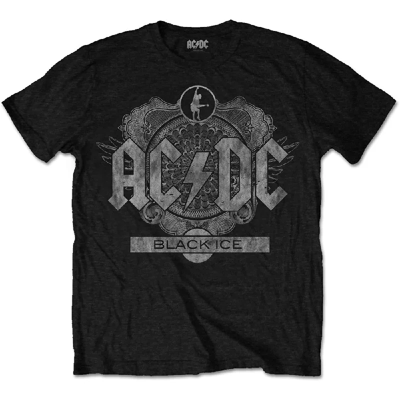 AC/DC | Official Band T-Shirt | Ice Hooded Caped Shawl Collar