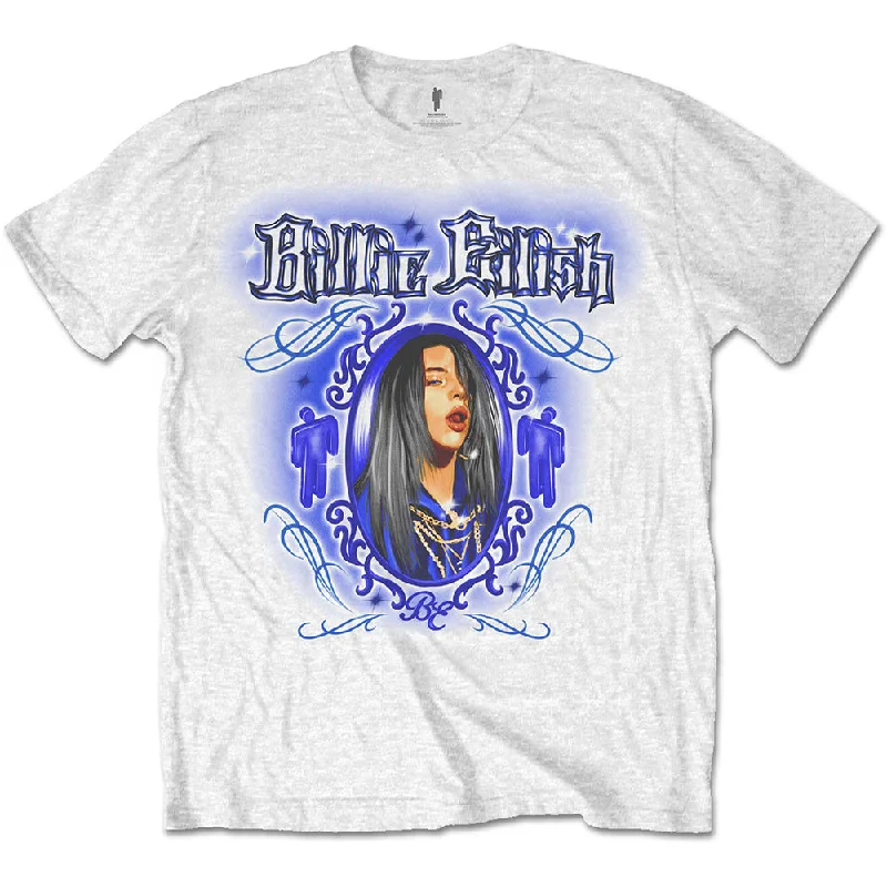 Billie Eilish | Official Band T-Shirt | Airbrush Welt Pockets Slit Pockets