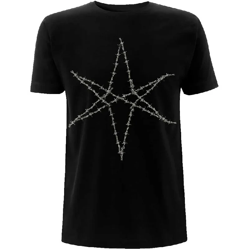 Bring Me The Horizon | Official Band T-Shirt | Barbed Wire (Back Print) Asymmetrical Pockets Print