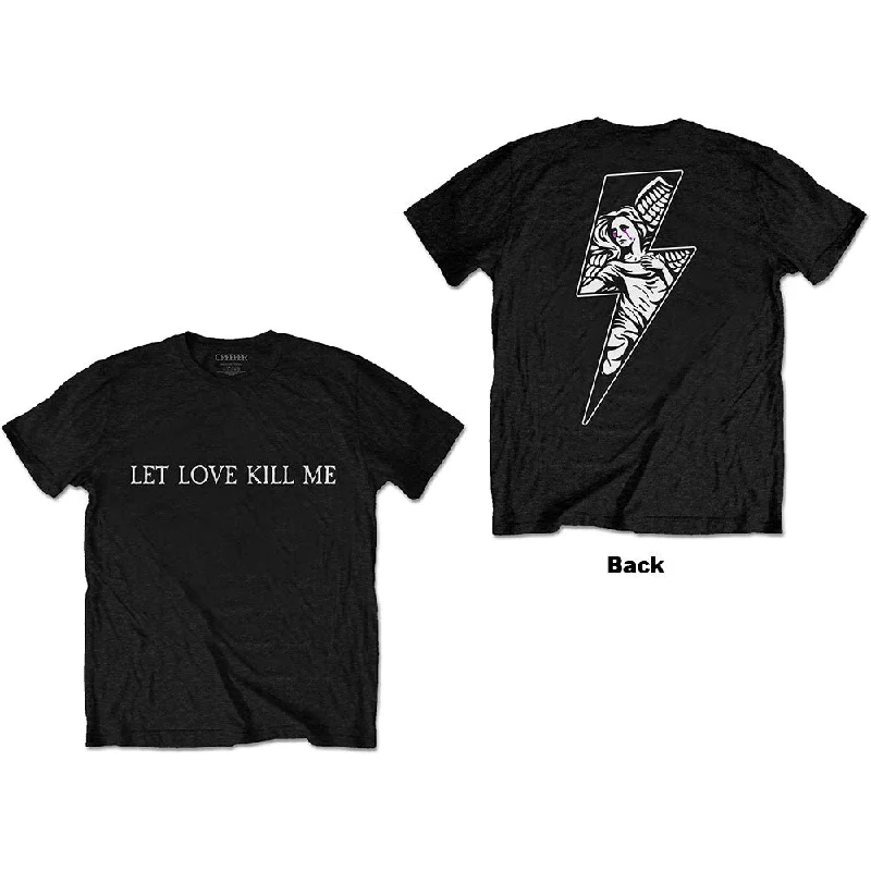 Creeper | Official Band T-Shirt | Let Love Kill Me (Back Print) Zippered Buttoned Snapped