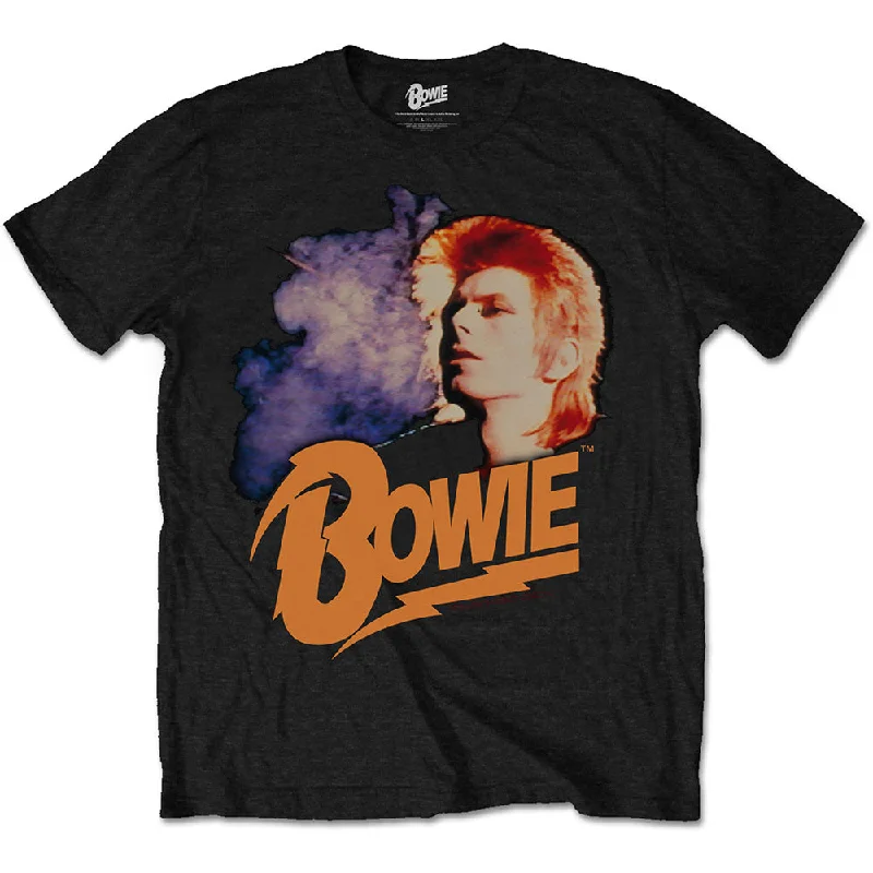 David Bowie | Official Band T-Shirt | Retro Bowie Mesh Blend Leather Blend Suede Blend