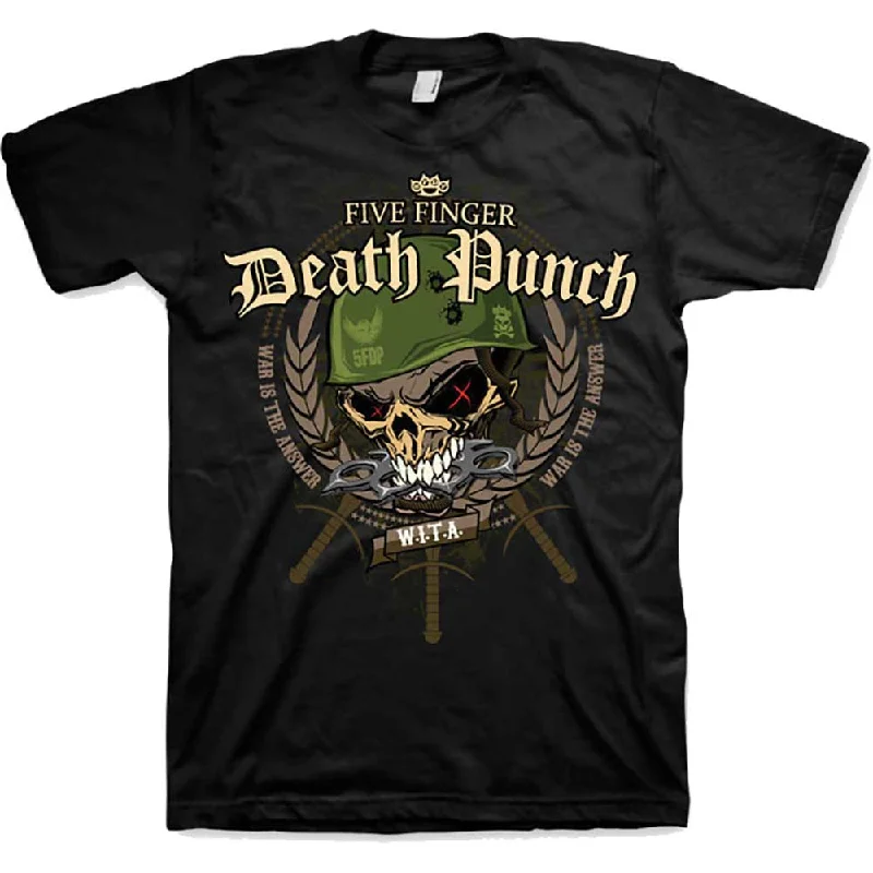 Five Finger Death Punch | Official Band T-Shirt | War Head Rayon Fabric Velvet Fabric Corduroy Fabric