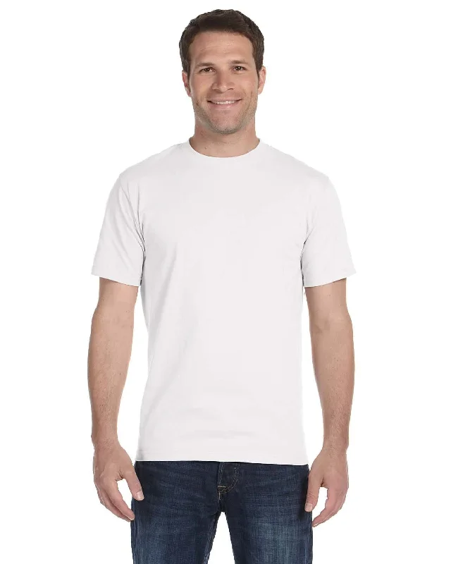 Gildan DryBlend 50/50 T-Shirt | White Boxy Fit Fitted Loose