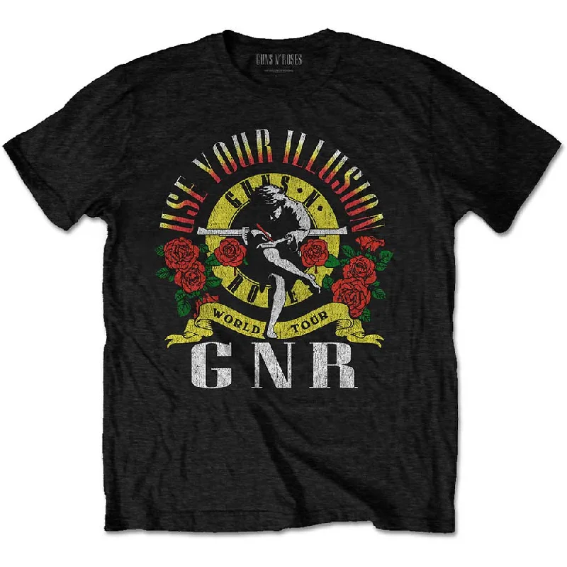 Guns N' Roses | Official Band T-Shirt | UYI World Tour Fitted T-Shirt Seamless Stretchy