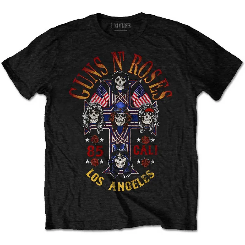 Guns N' Roses | Official Band T-Shirt | Cali' '85 Polka Dot Checkered Tartan