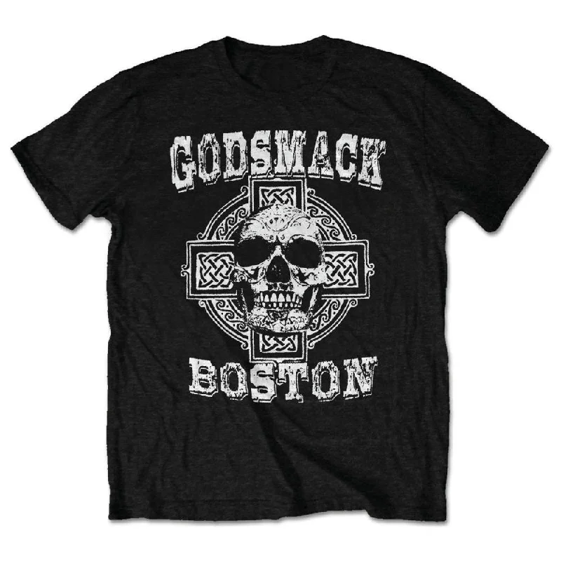 Godsmack | Official Band T-Shirt | Boston Skull Machine Wash Dry Clean Hand Wash