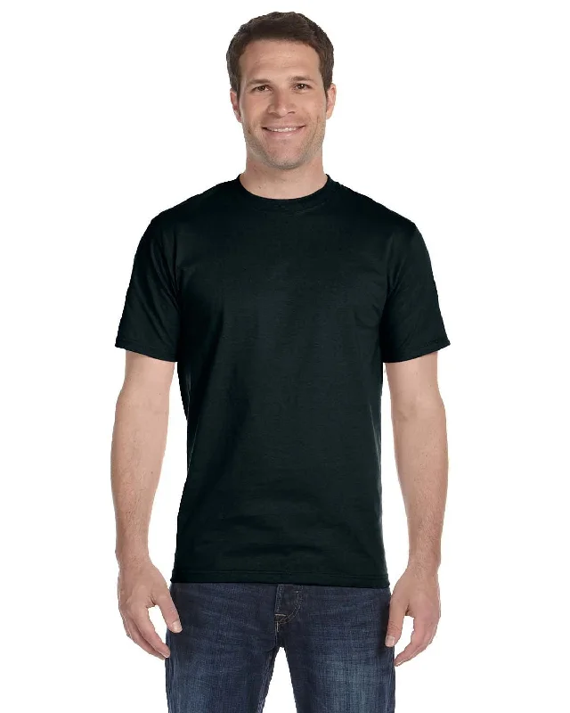 Hanes ComfortSoft 100% Cotton T-Shirt | Black Anti-Pilling Machine Wash Handmade