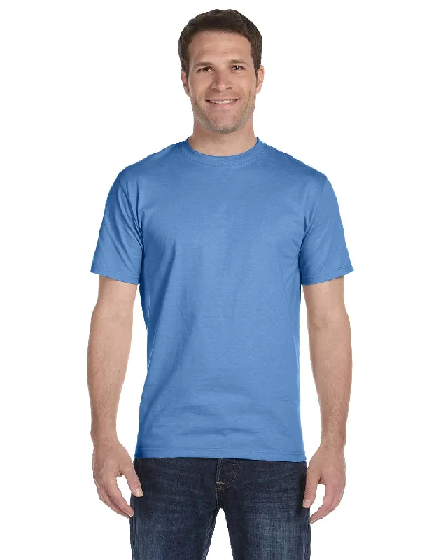 Hanes ComfortSoft 100% Cotton T-Shirt | Carolina Blue Boxy Fit Fitted Loose