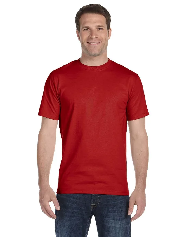 Hanes ComfortSoft 100% Cotton T-Shirt | Deep Red Nylon Fabric Polyester Fabric Spandex Fabric