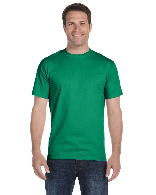 Hanes ComfortSoft 100% Cotton T-Shirt | Kelly Green Lace Blend Ribbed Blend Corduroy Blend