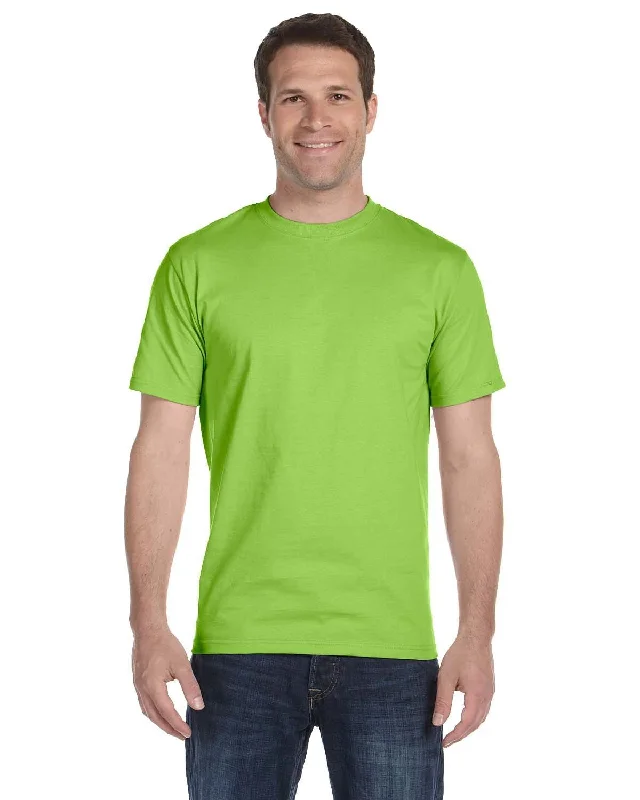 Hanes ComfortSoft 100% Cotton T-Shirt | Lime Mesh Fabric Canvas Fabric Denim Fabric