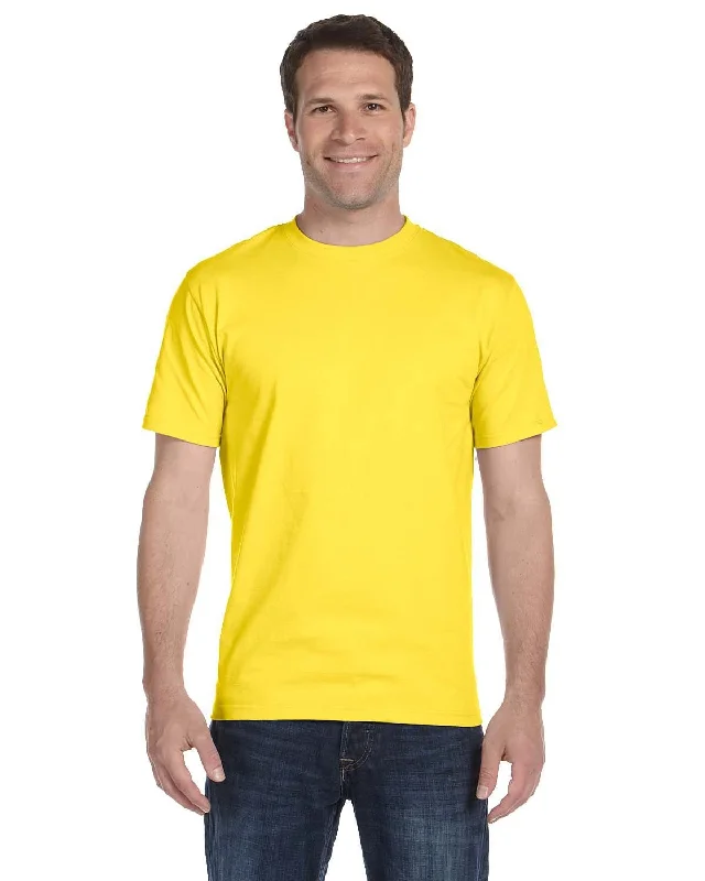 Hanes ComfortSoft 100% Cotton T-Shirt | Yellow Jersey Fabric Tulle Fabric Batik Fabric