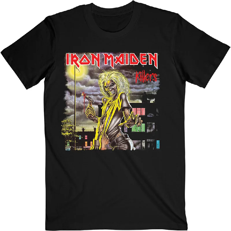 Iron Maiden | Official Band T-Shirt | Killers V.2. Album Track list (Back Print) Jersey Fabric Tulle Fabric Batik Fabric