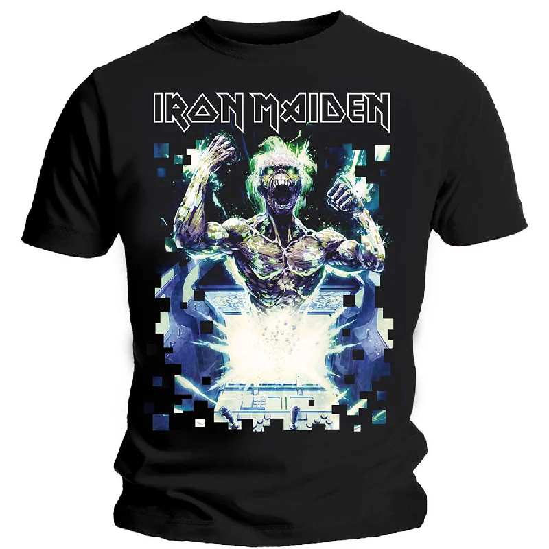 Iron Maiden | Official Band T-Shirt | Speed of Light Notch Collar Peter Pan Collar Cowl Neck