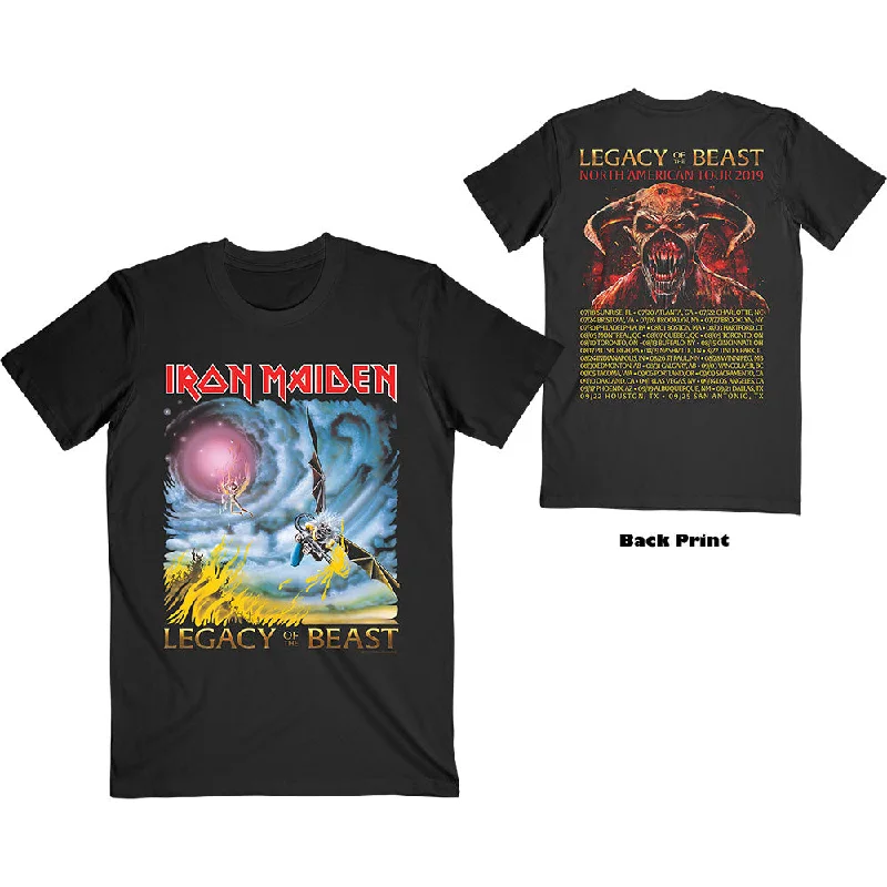 Iron Maiden | Official Band T-Shirt | The Flight of Icarus (Back Print) Terry Blend Velvet Blend Canvas Blend