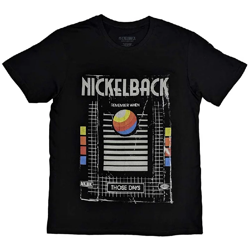 Nickelback | Official Band T-Shirt | Those Days VHS Nylon Fabric Polyester Fabric Spandex Fabric