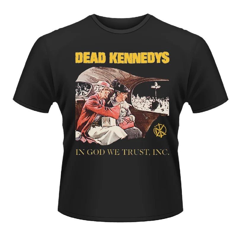 Dead Kennedys Unisex T-shirt: In God We Trust Polka Dot Checkered Tartan