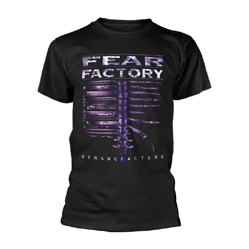 Fear Factory Unisex T-shirt: Demanufacture (back print) Lace Blend Ribbed Blend Corduroy Blend