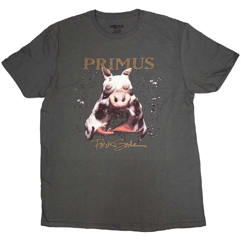 Primus | Official Band T-Shirt | Pork Soda Zippered Front Buttoned Front Snap Front