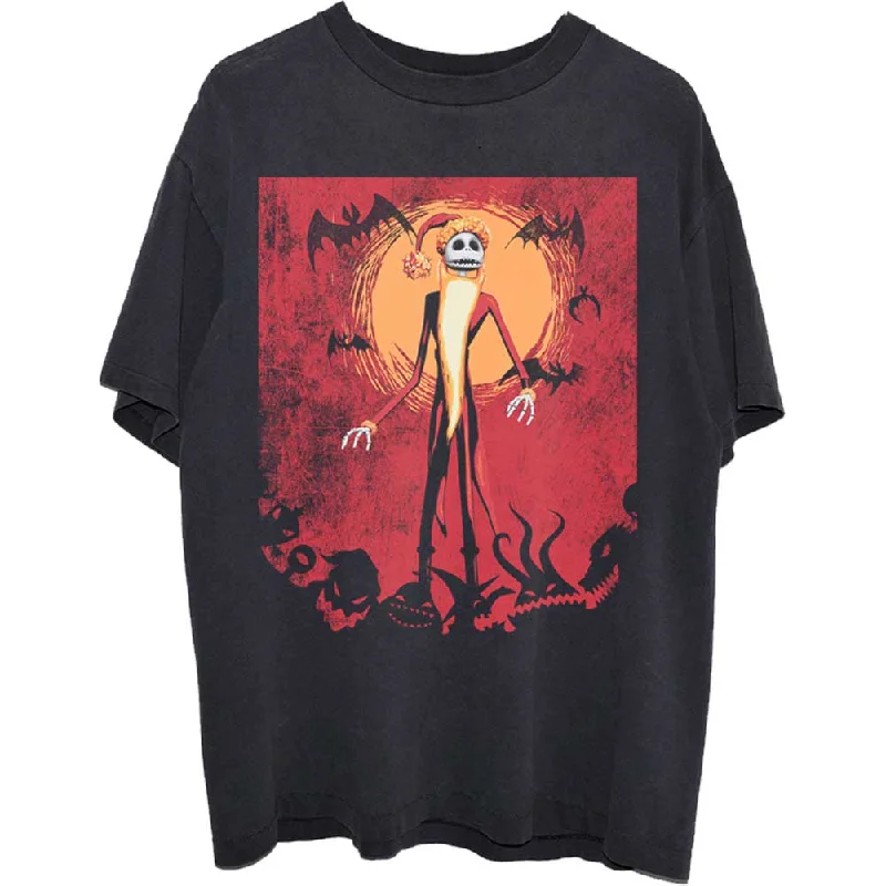 Disney | Official Band T-Shirt | The Nightmare Before Christmas Jack Orange Sun Machine Wash Dry Clean Hand Wash