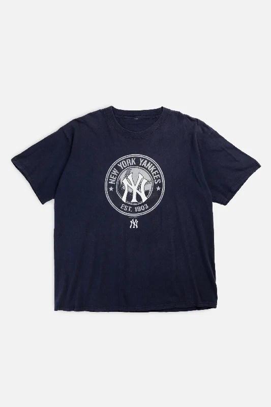 Vintage NY Yankees MLB Tee - XL Cashmere Blend Cotton Blend Poly Blend