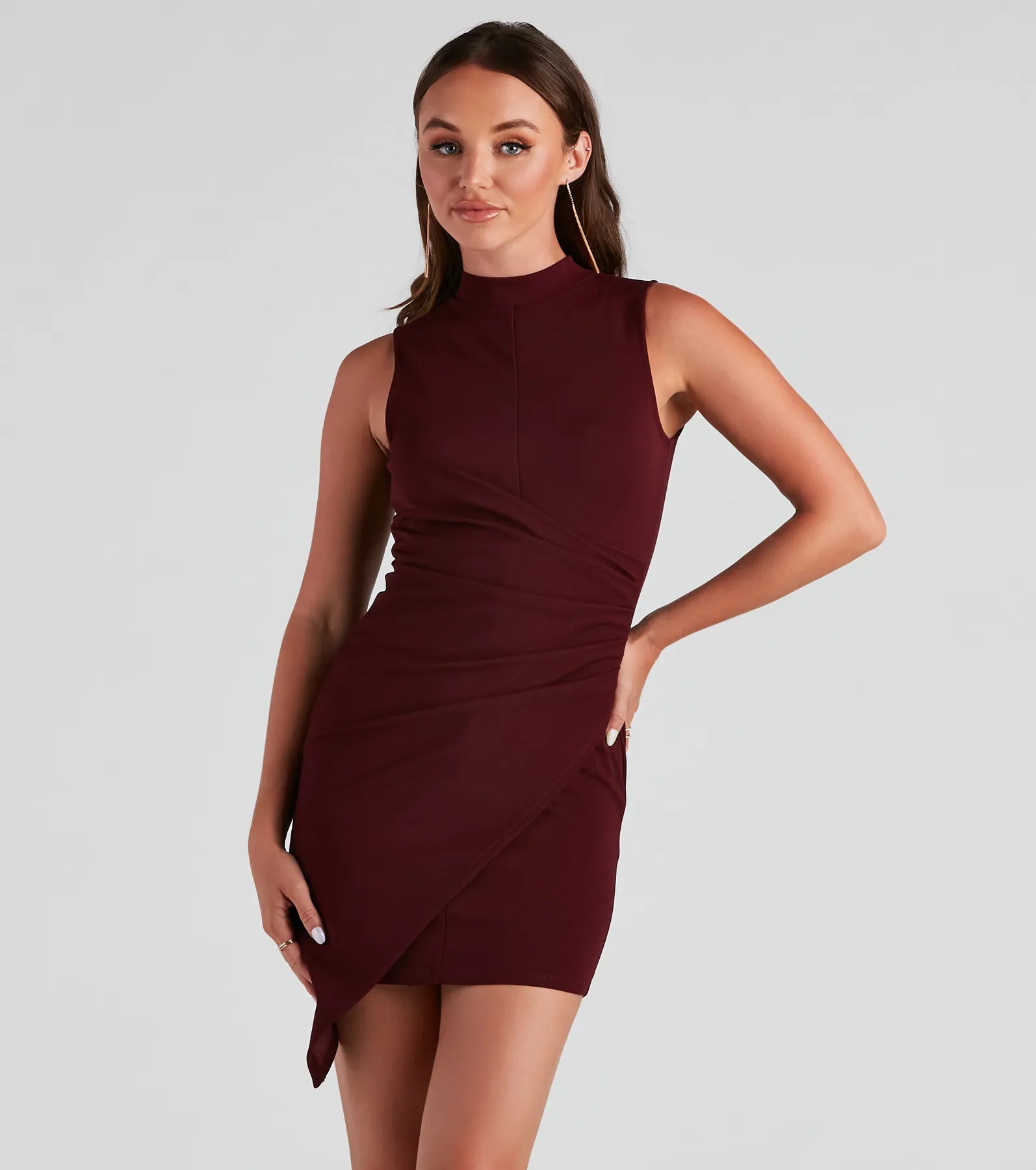 Elevated And Chic Mini Dress Stylish Short-Sleeve Mini Dress