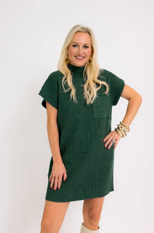 Fall Mixer Mini Dress, FOREST Cozy T-Shirt Mini Dress