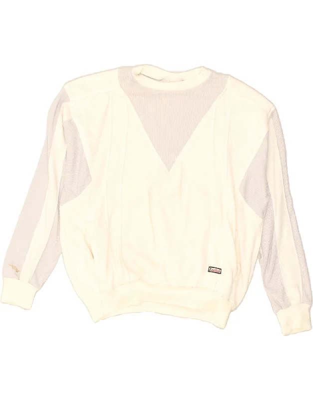 ACTIVE Womens Sweatshirt Jumper UK 22 3XL Beige Colourblock Hoodie with Earth Tones Natural Calm