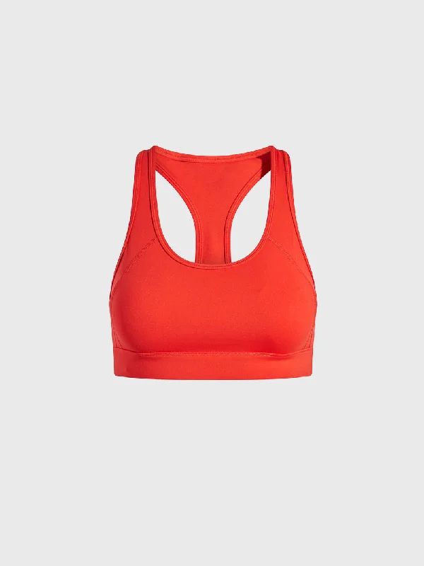 BARRY'S X BANDIER FIERY RED CENTER STAGE BRA Adjustable Fit Bra