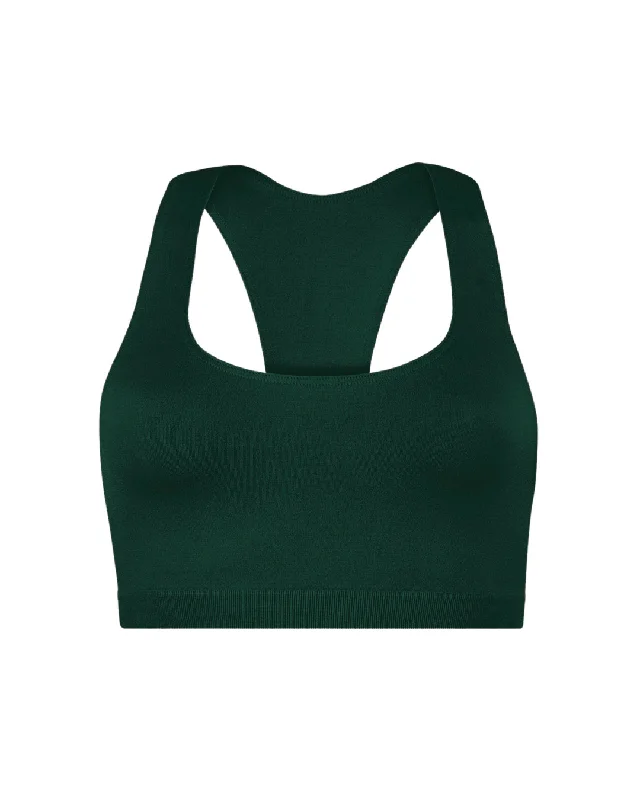 ELATED Bra Top | Dark Green Light Seamless Bra