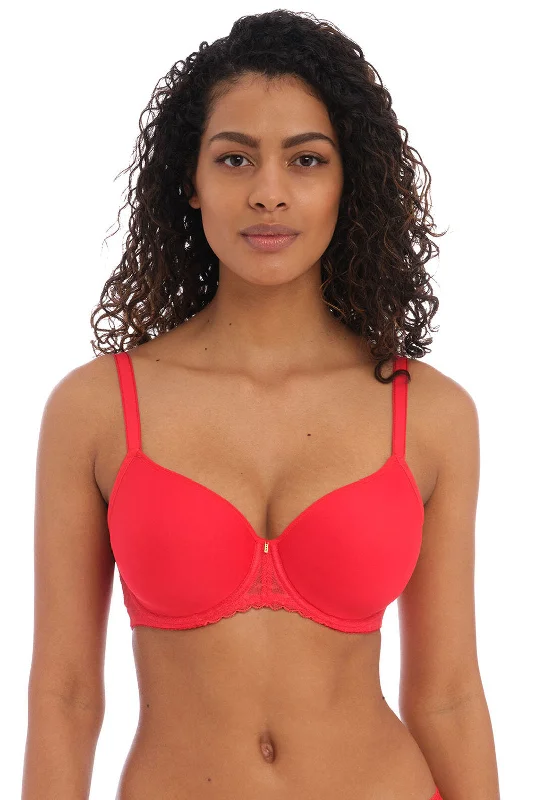 Freya Signature Moulded Spacer Bra, Chilli Red Stylish Strapless Bra