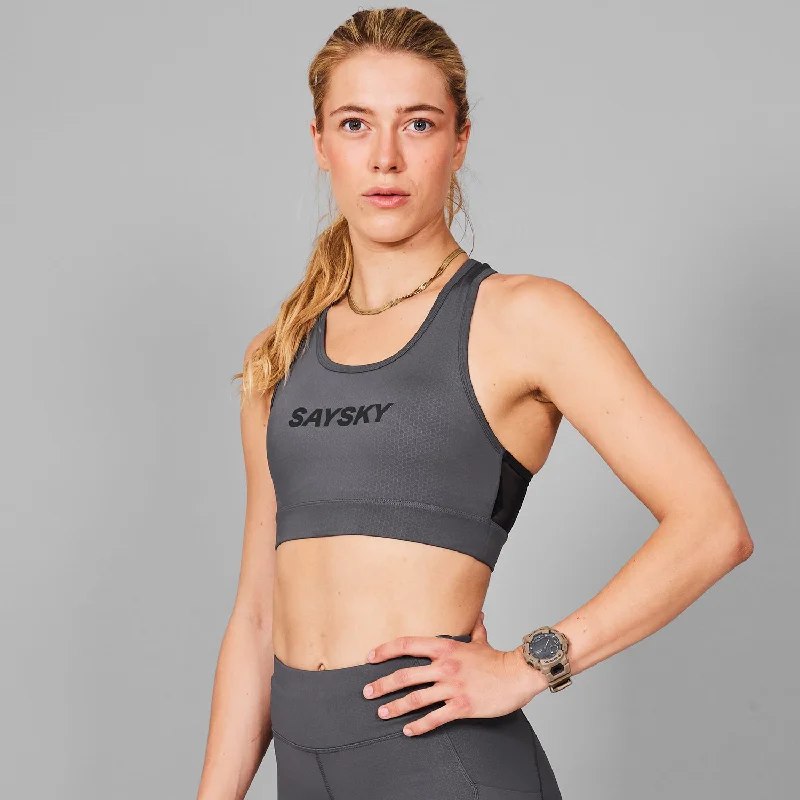 Logo Combat Sports Bra Sporty Compression Bra