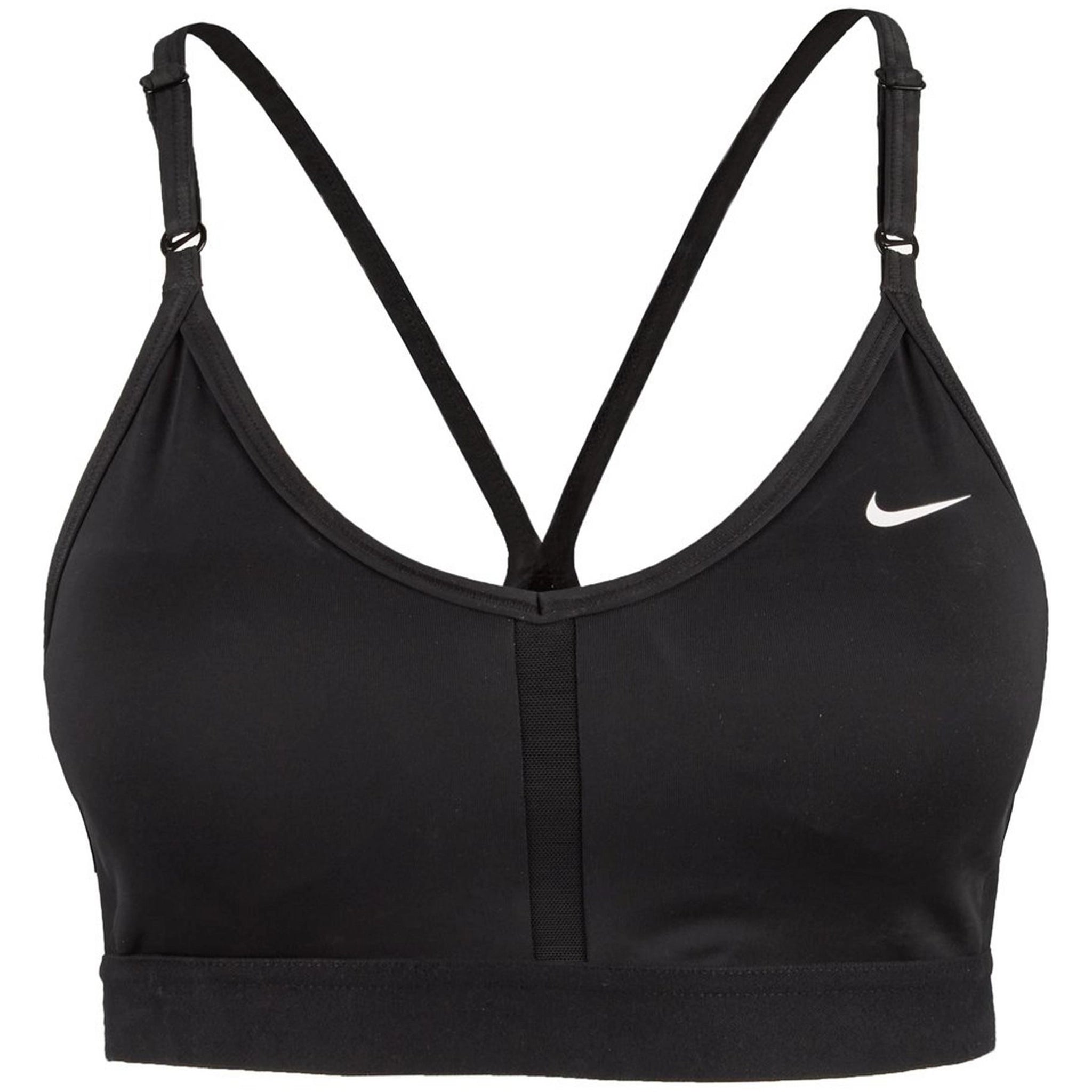 Nike Women's Court Dri-Fit Indy V-Neck Bra CZ4456-010 Lightly Padded Bra