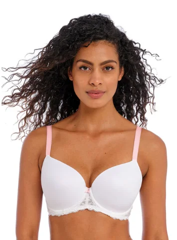 Offbeat AA5450 Uw Moulded Bra - White Breathable Full Coverage