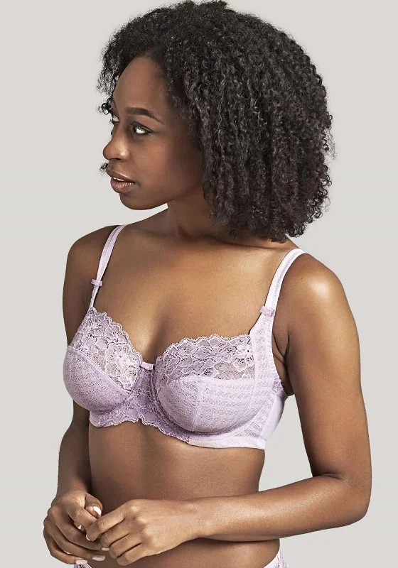 Panache Envy Lace Full Cup Bra, Lilac Sexy Mesh Bralette