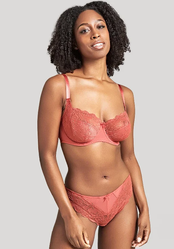 Panache Imogen Balconette Bra, Garnet Rose Full Support Bra