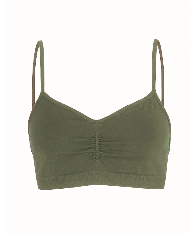 POISE Bra Top | Olive Stylish Strapless Bra