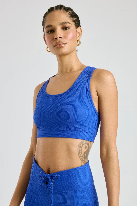 Ribbed Gym Bra 2.0 High-Cut Bra Design