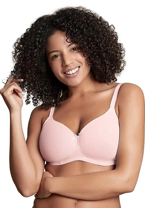 Royce Skyla Wireless Comfort Bra, Rose Pink Sporty Compression Bra